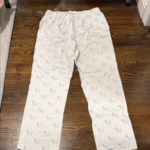 Goat USA Pajama Bottoms with Blue Goat Print — YXL